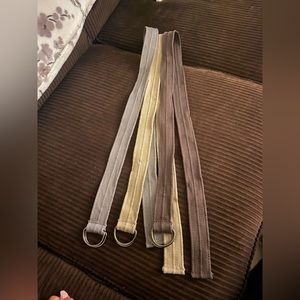 Men’s canvas belts